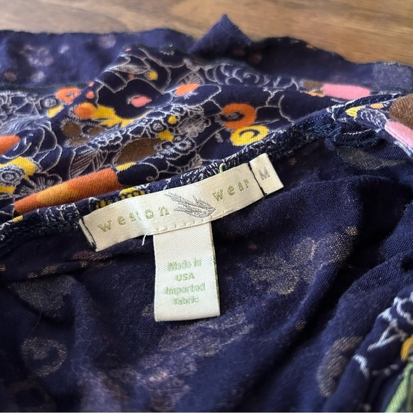 ❤️ Weston Wear Navy Floral Dress Size M - Picture 5 of 8